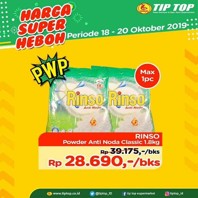 #TipTop - #Promo Katalog Harga Super Heboh Periode 18 - 20 Oktober 2019