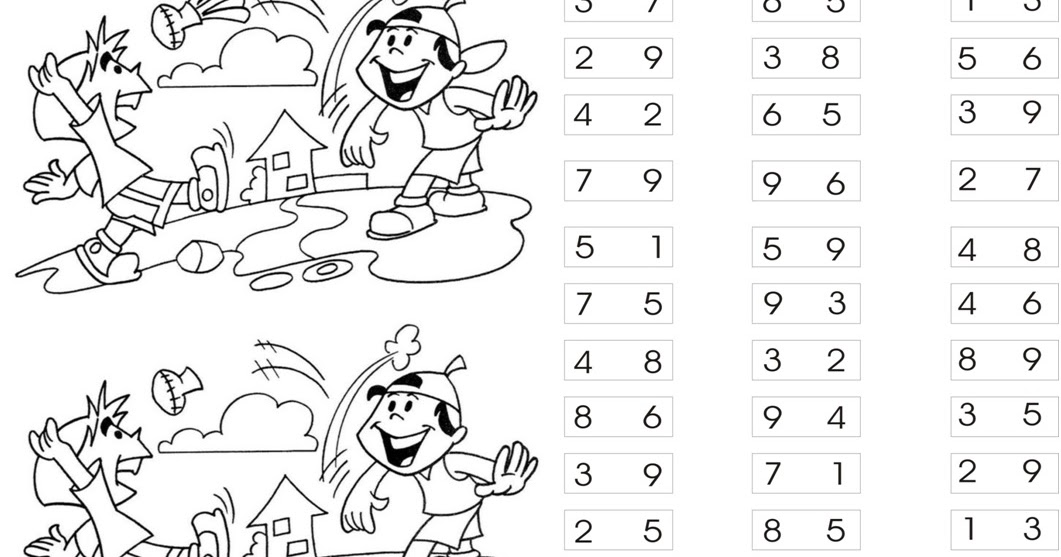 worksheets: Find The Difference