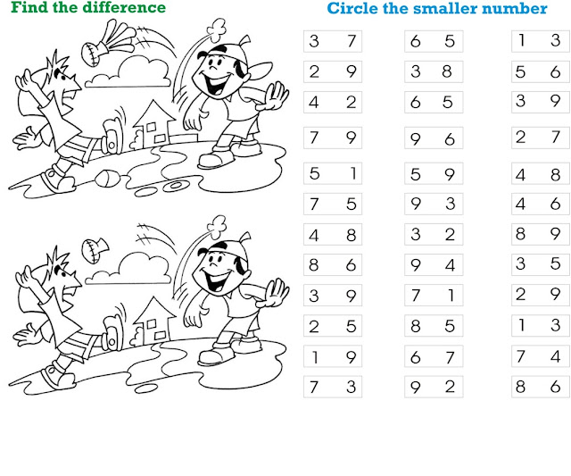 worksheets: Find The Difference