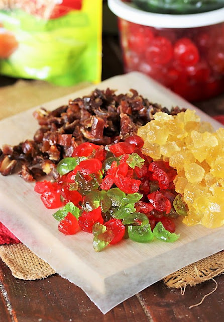 Old-Fashioned Fruitcake Cookies Candied Fruit Mixture Image