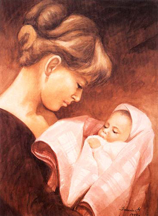 Изображение матери и дитя