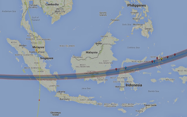 inilah kota kota di indonesia yang akan dilewati gerhana matahari total dengan kegelapan 99 - News | Good News From Indonesia 2016