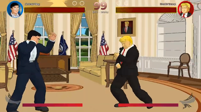Andrew Yang 2020 Path to Presidency Donald Trump Oval Office fighting game videogame
