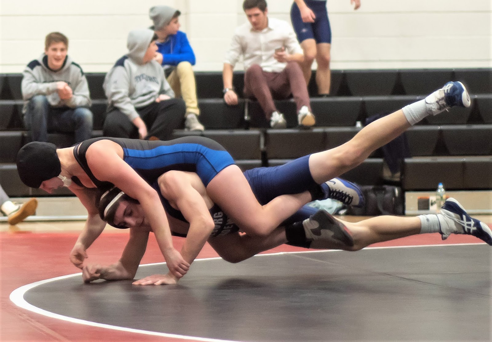 Men Wrestling Women Female wrestler pins a male wrestler