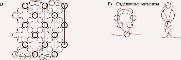 Бисерный мех схемы плетения