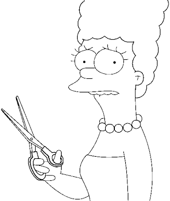Marge Simpson Coloring Pages Cartoons Coloring Pages November 2011