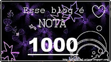 "Esse blog é nota 1000"