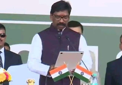 JMM leader Hemant Soren takes oath as 11th chief minister of Jharkhand