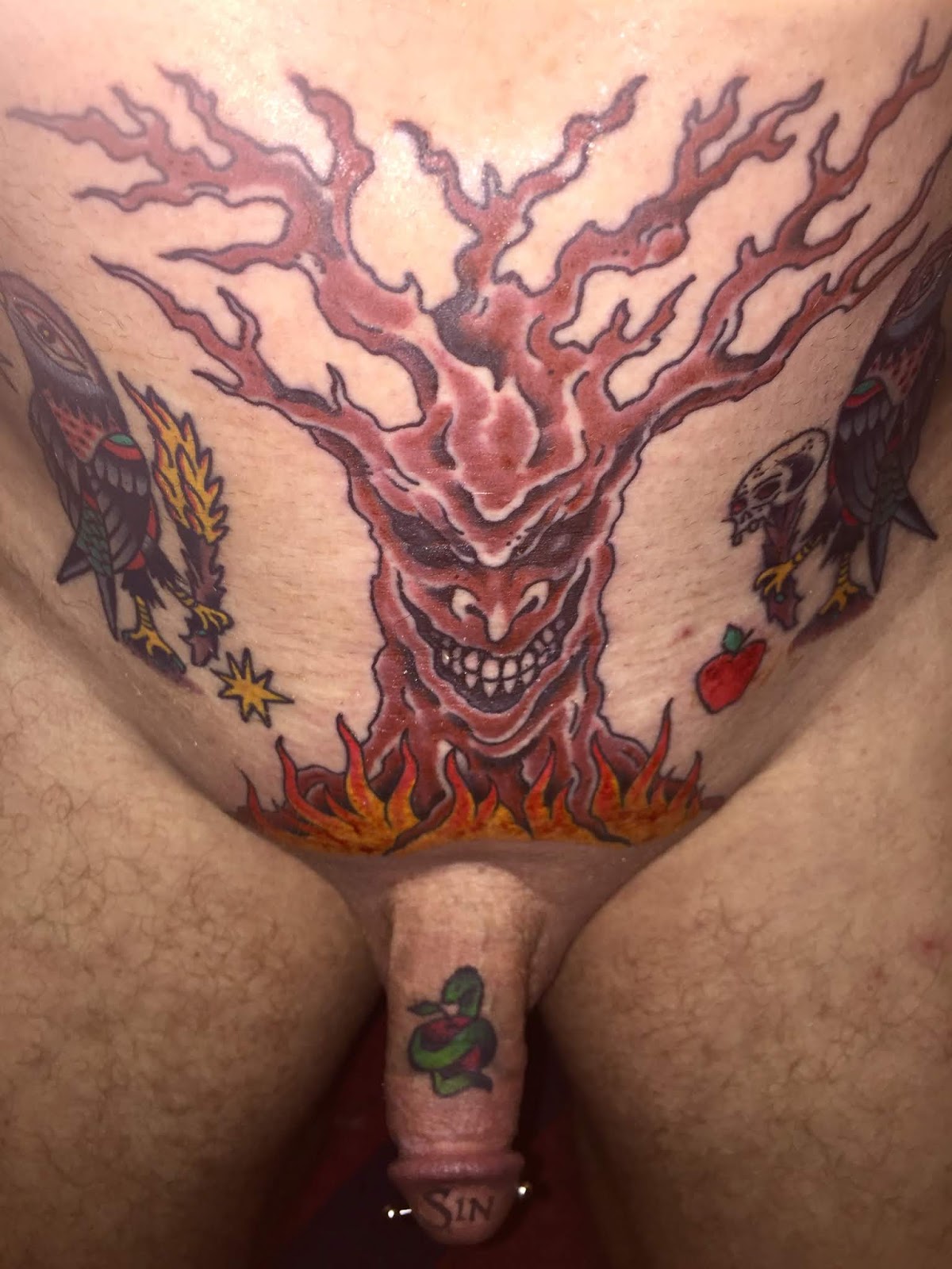 I first saw a tattooed penis way back in... 