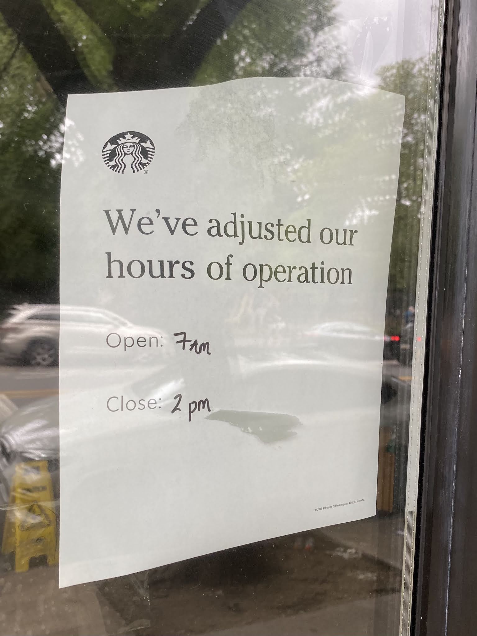Grieve: Starbucks reduces its hours on Avenue A