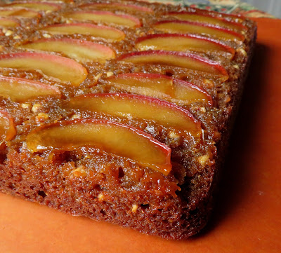 Upside-down Toffee Apple Brownies