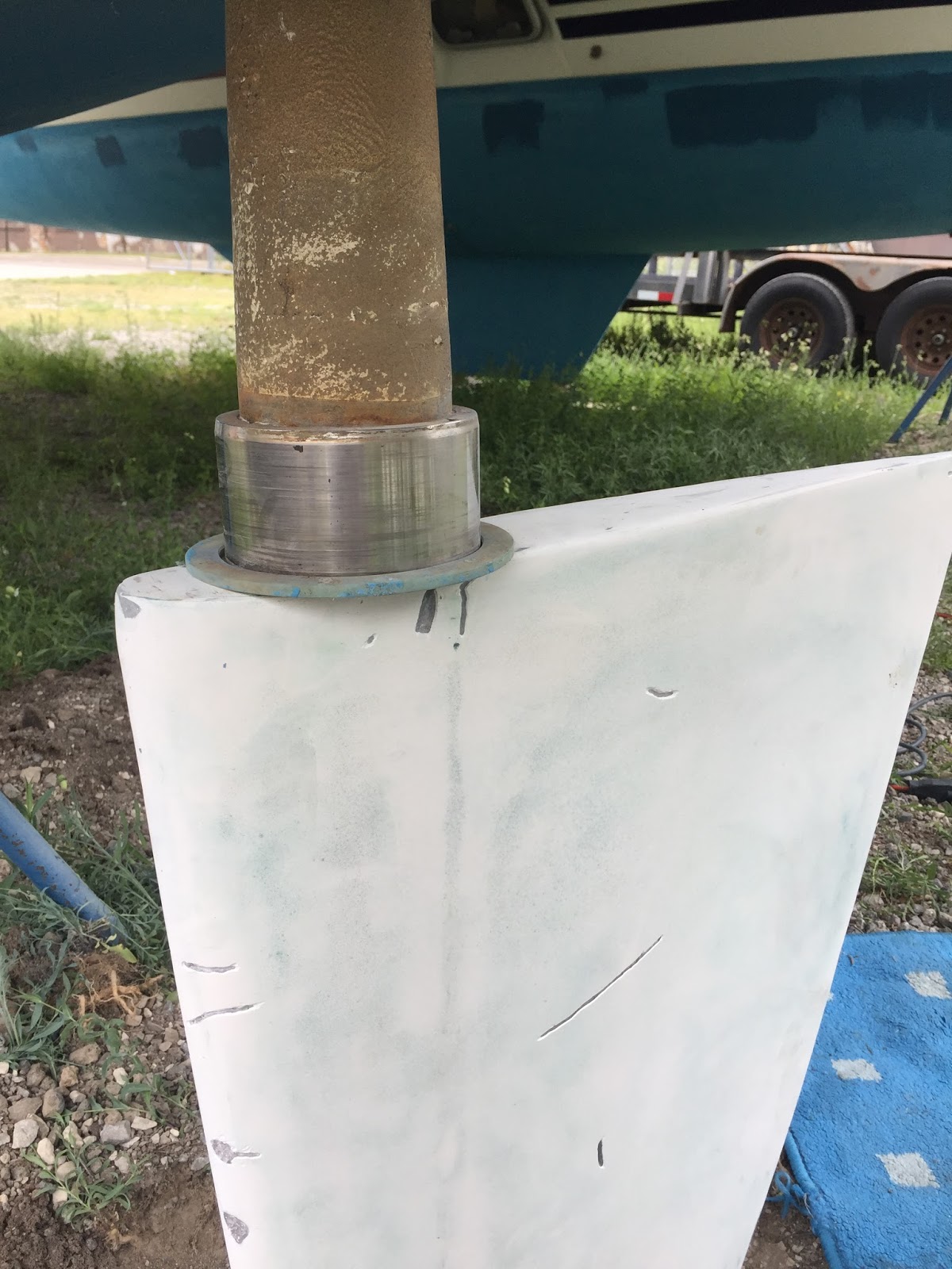 Hobo Sailor Rudder Repair