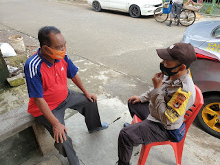 Door to door, Bhabinkamtibmas Pattingalloang Edukasi Protokol Kesehatan Warga Binaannya