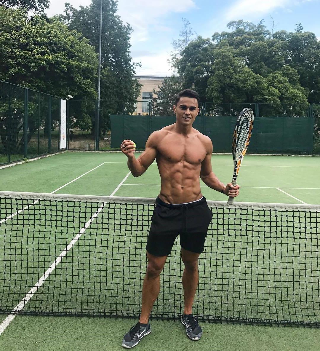 cute-gay-tennis-player-bare-chest-smile
