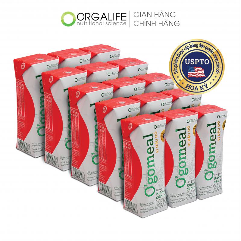 [Orgalife] Combo 2 Lốc Bữa Ăn Thay Thế O’gomeal Vị Đậu Đỏ Kiểm Soát Cân Nặng
