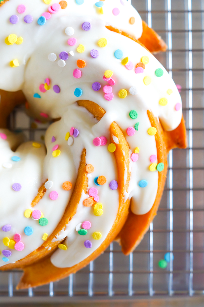 buttermilk bundt cake with buttermilk glaze