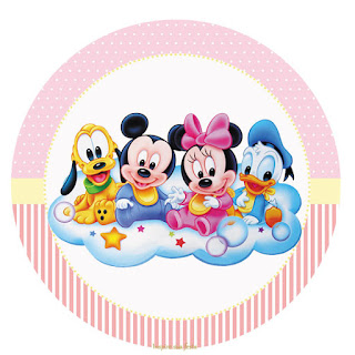 Bebés Disney en Rosa: Wrappers y Toppers para Cupcakes para Imprimir Gratis. Bebés Disney en Rosa: Wrappers y Toppers para Cupcakes para Imprimir Gratis.