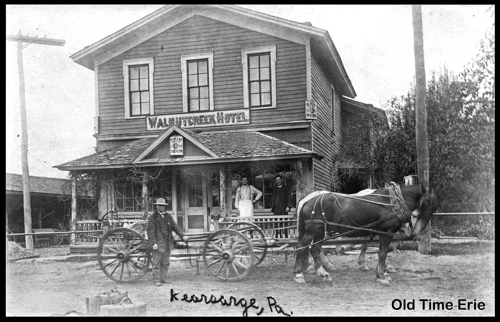 Old Time Erie Walnut Creek Hotel in Kearsarge, PA