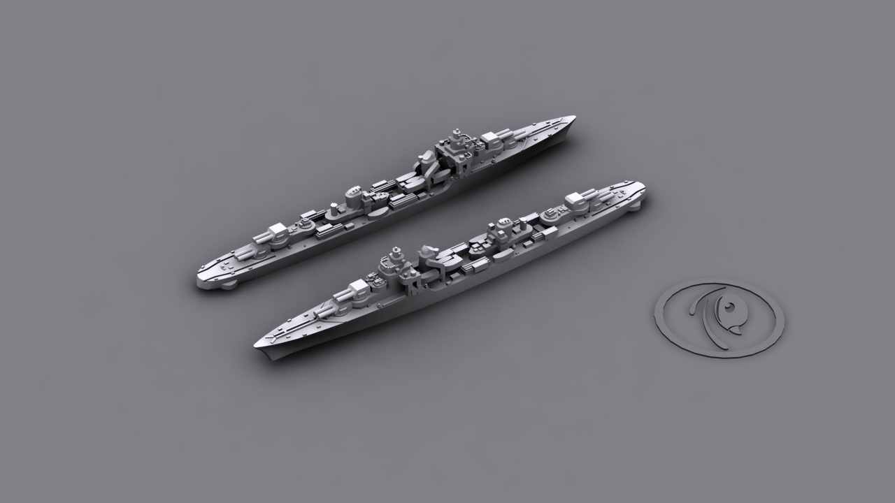 Tiny Thingamajigs 48FN06 WIP French aircraft carrier Béarn and