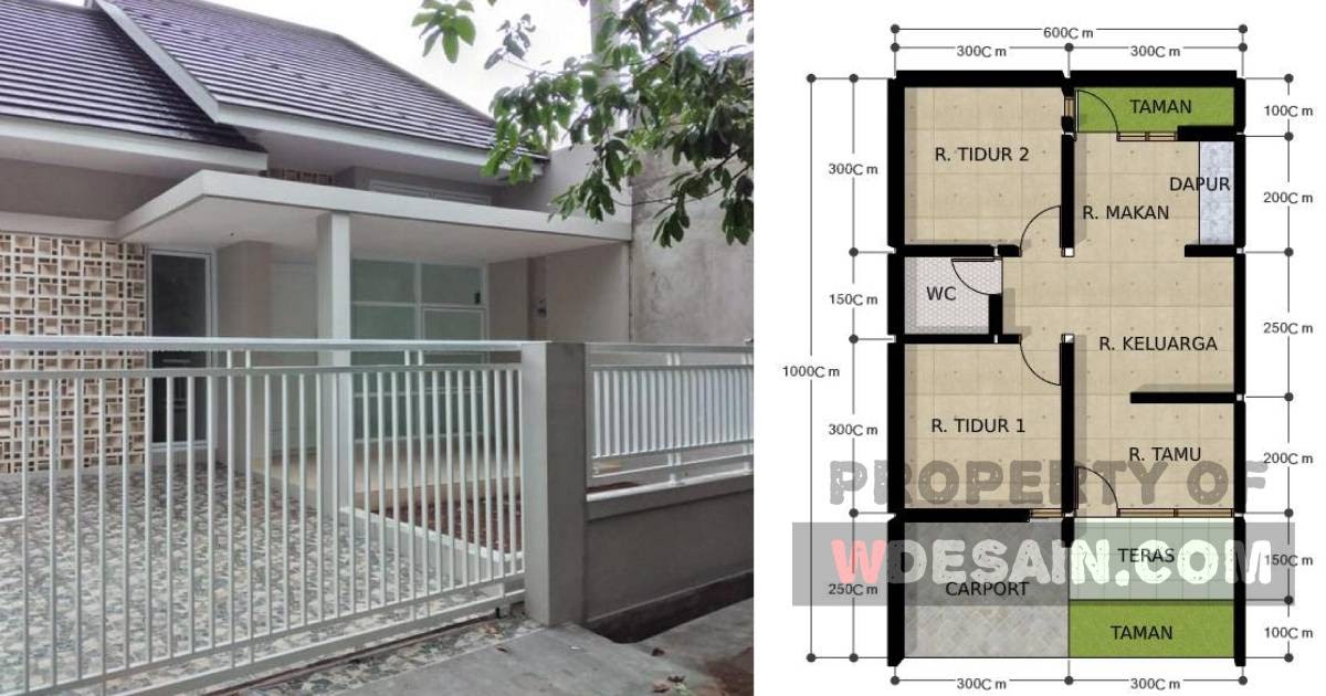  Desain  Rumah  Ukuran  6x10 Meter  1 Lantai DESAIN  RUMAH  