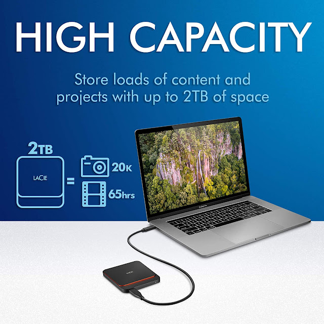  Best External Hard Drive  Portable SSD 2TB LaCie US 2020