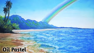 Featured image of post Easy Rainbow Scenery Drawing : Drawing a scenery of rainbow in the village step by step.