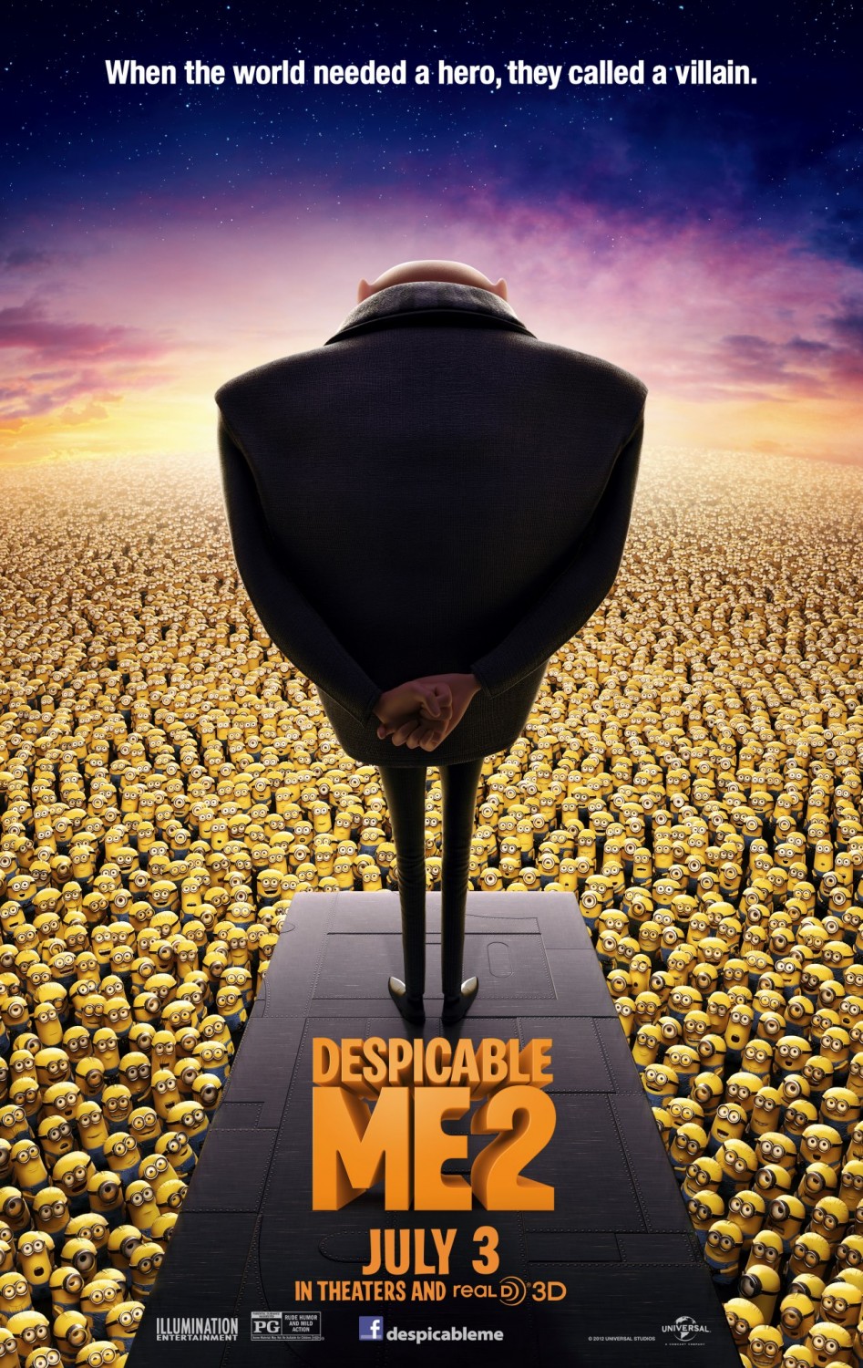 Xem Phim Kẻ Trộm Mặt Trăng 2 - Despicable Me 2 (2013) HD Vietsub mien phi - Poster Full HD