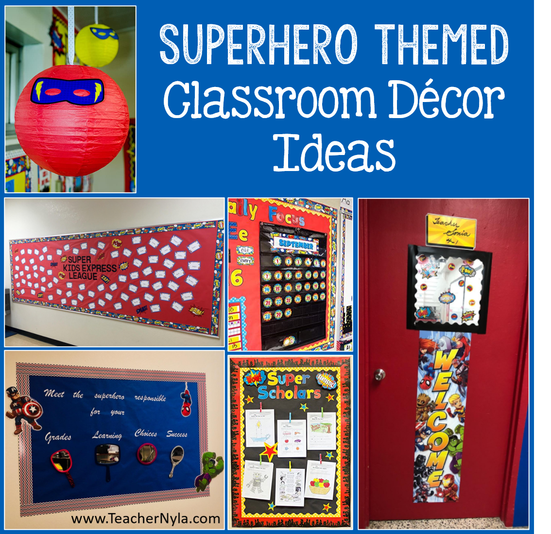 Nyla's Crafty Teaching Superhero Classroom Decor and More