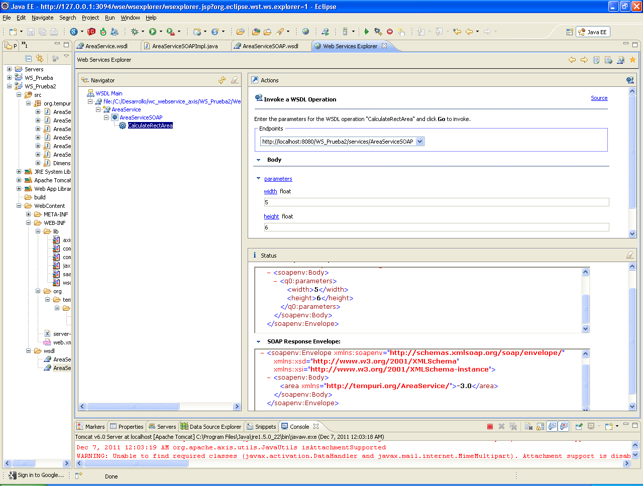 Java Frameworks & APIs: Web Services - Apache AXIS - Tutorial I
