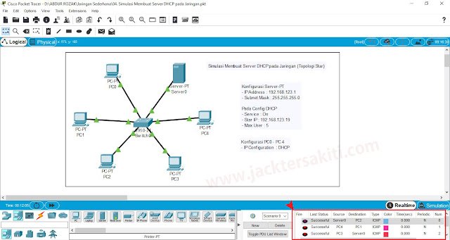 Cara Setting DHCP Server Dengan Cisco Packet Tracer