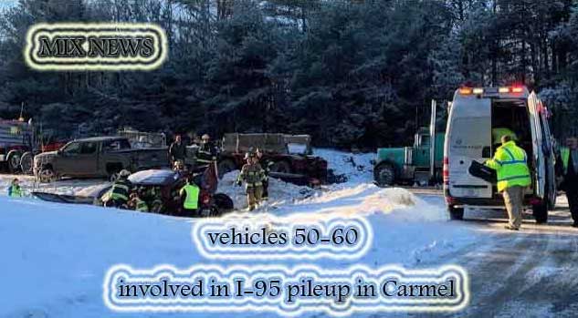 50-60 vehicles involved in I-95 pileup in Carmel