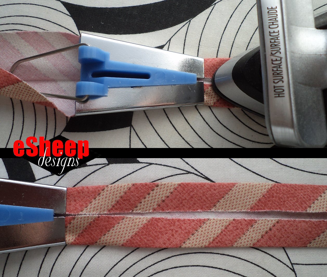 eSheep Designs Tutorial Professional DoubleFolded Bias Binding