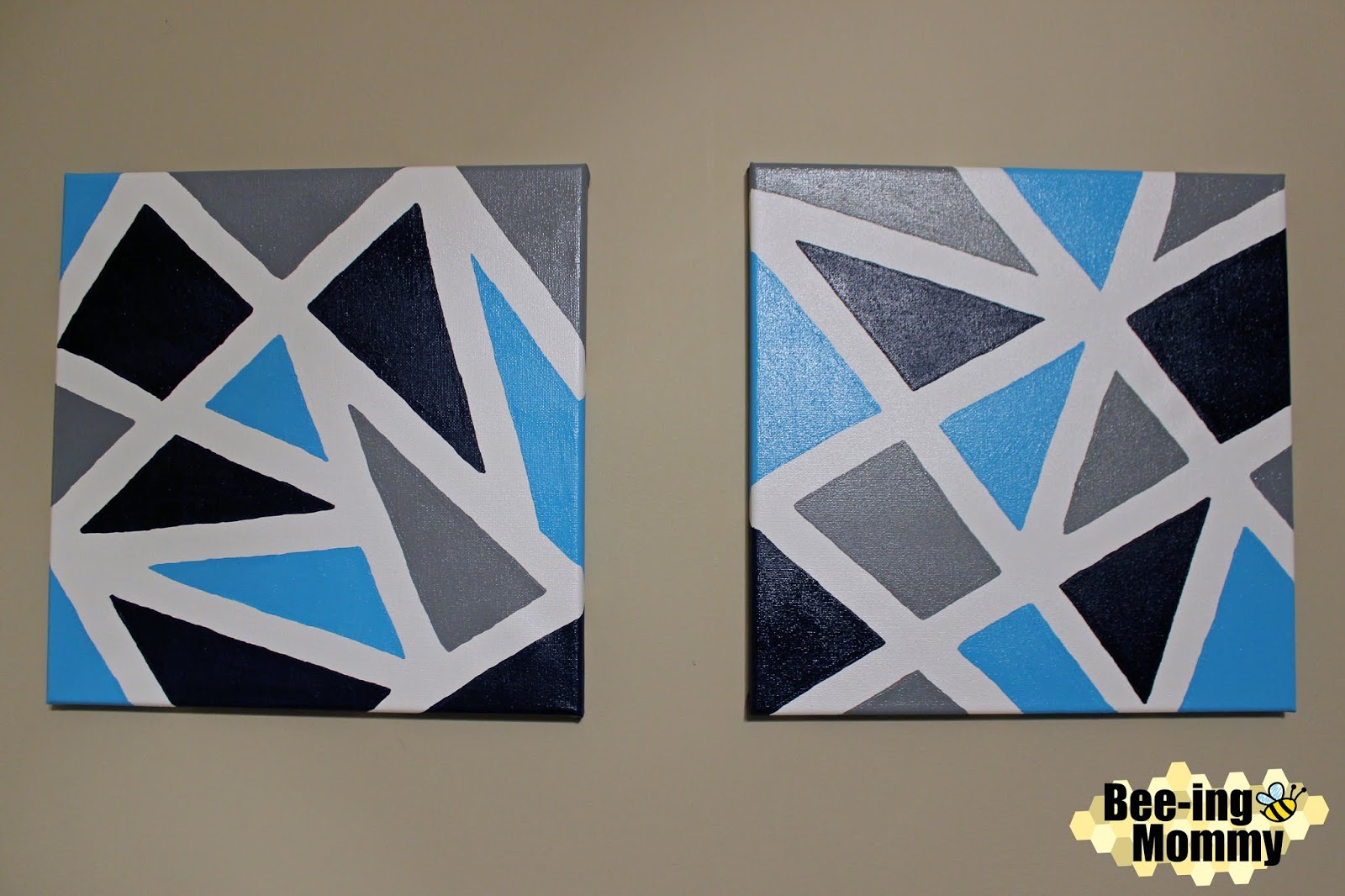 DIY Triangles: Creating Wall Patterns with Painter's Tape