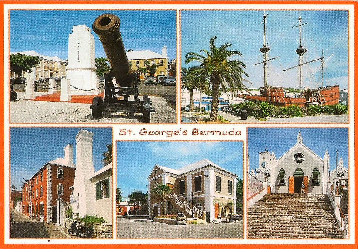 MY UNESCO WHS POSTCARDS COLLECTION BERMUDA (United Kingdom) Historic Town of St and