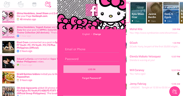 Hello Kitty Facebook for Android  It s 4:35 am and as promised i finally  finished Pink #hellokittyFacebook ! Be sure this version is compatible with  your phone ! It took me