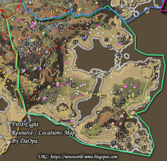 New World First Light Map