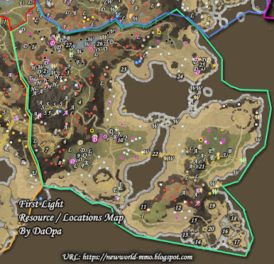 First Light resource and locations map