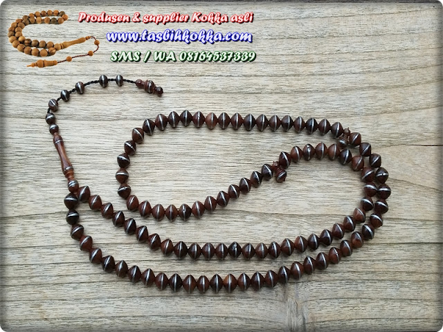 Tasbih Wajik Cokelat Ring Timah