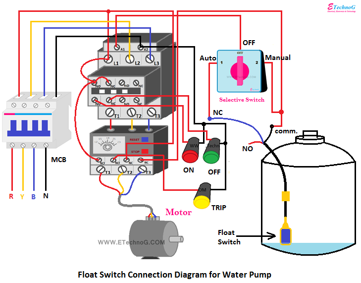 Float Switch Connection Diagram And Wiring