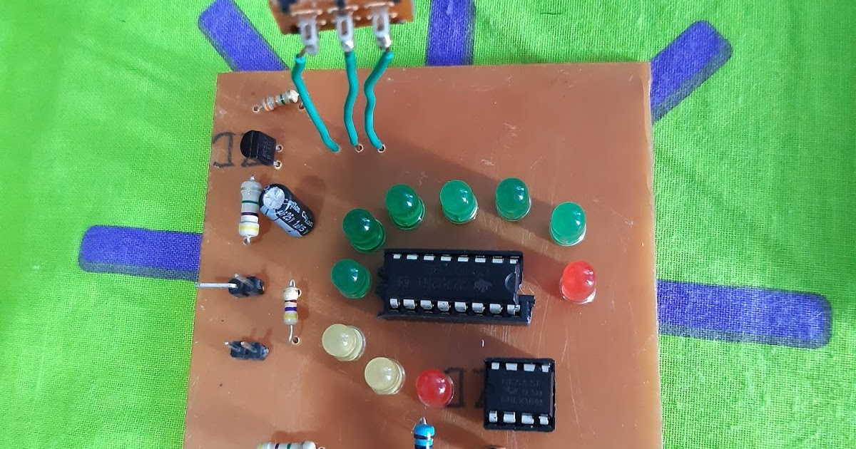 What hanif's know LED Roulette with IC Timer 555 and IC 4017