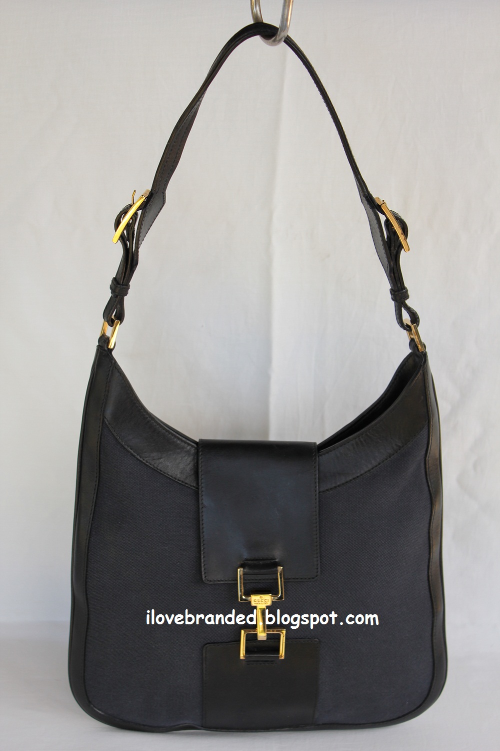 I Love Branded: Gucci Black Canvas Hobo Bag (SOLD)