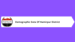 Demographic Data Of Hamirpur District
