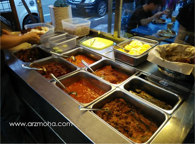 jenis menu dan hidangan di warung nasi lemak pendekar mustar, sedap ka nasi lemak pendekar mustar, nasi lemak kukus pendekar mustar,