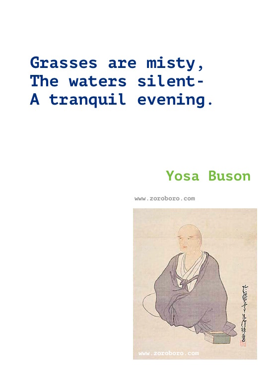 Yosa Buson Quotes, Yosa Buson Poems, Yosa Buson Poetry, Yosa Buson Writings, Yosa Buson .