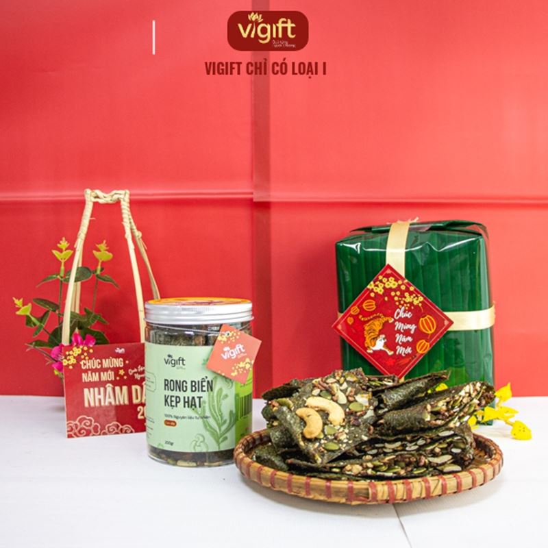 ViGift Rong biển kẹp hạt 200g,