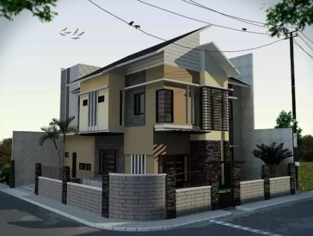 simple 2nd floor house front design