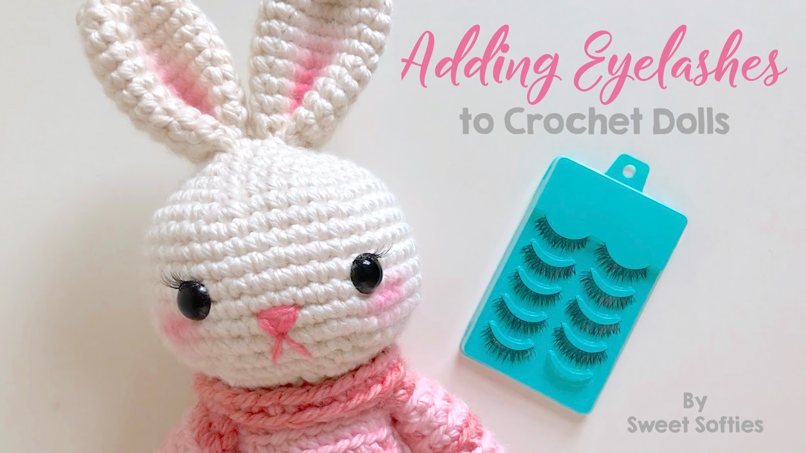 How to Add Eyelashes on Amigurumi Crochet Dolls [Video Tutorial