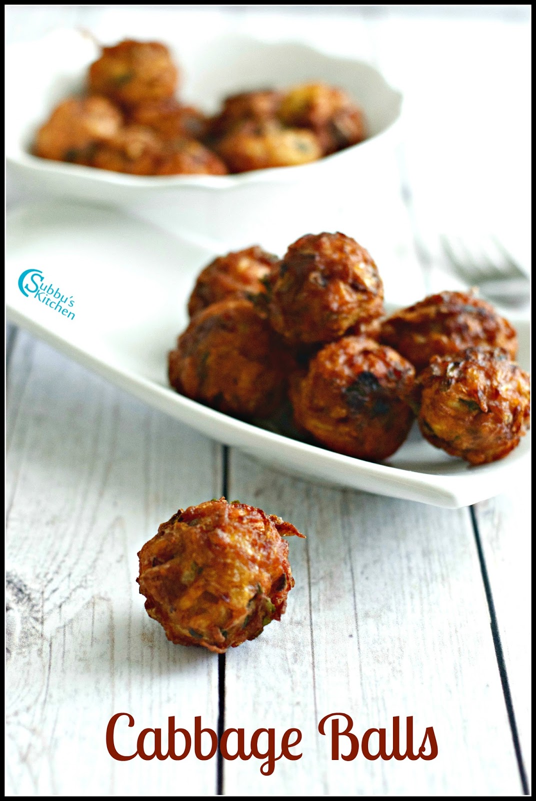 Cabbage Balls Recipe Crispy Cabbage Dumplings Subbus Kitchen