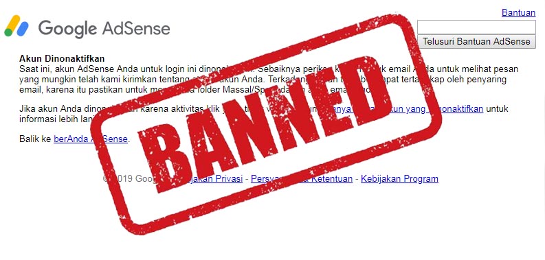 Cara Menghapus Data Diri Pada Akun Adsense Yang Di Banned Anaksmanda Com