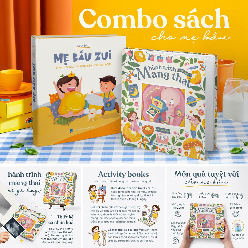 [A116] Trọn bộ sách thai giáo Mẹ Bầu mang thai lần đầu nên đọc